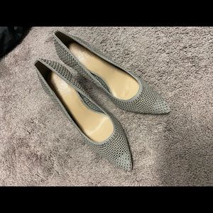 Gray sparkly high heels- size 7.5